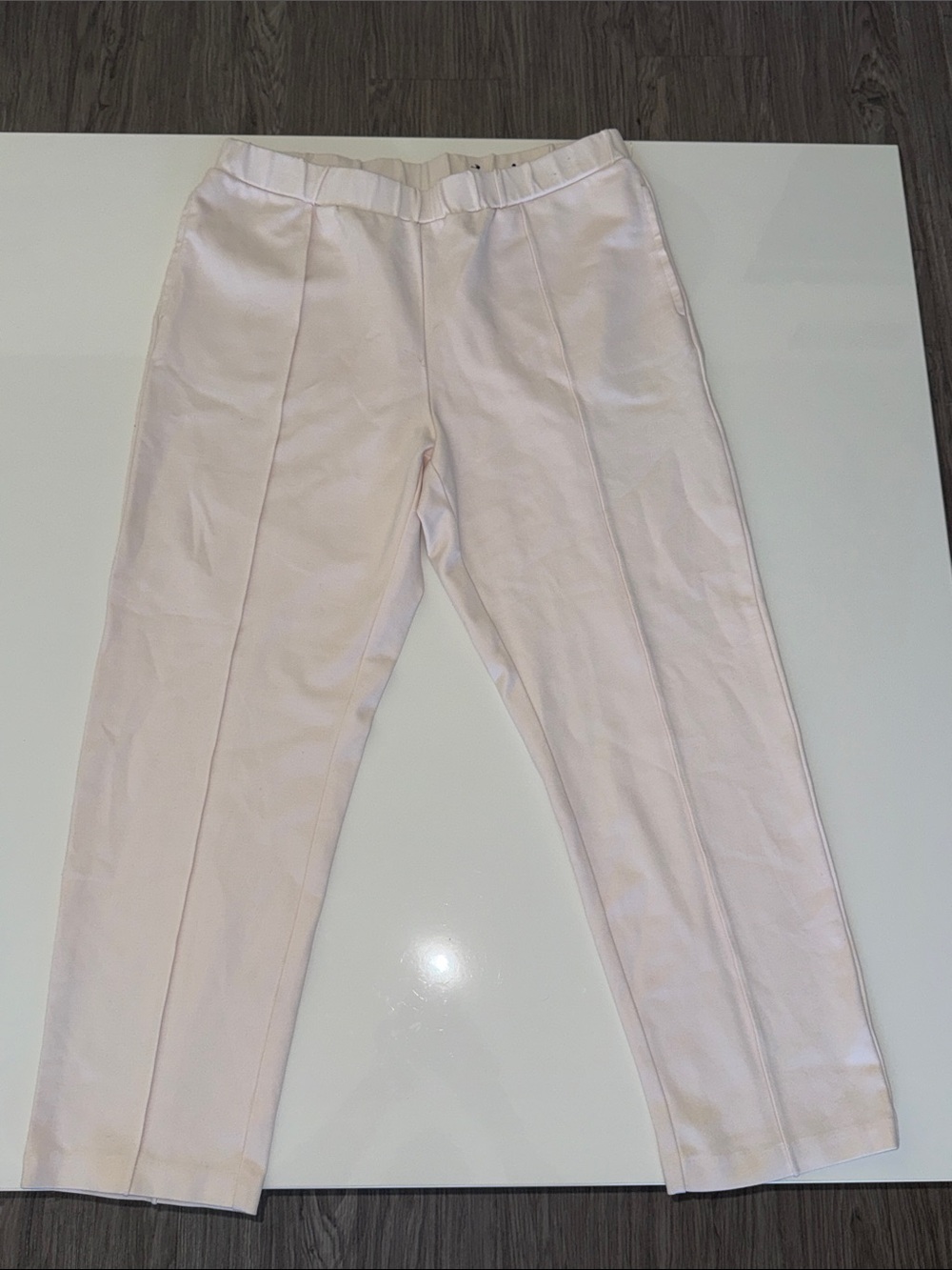 Alfani Pull On Pants Womens size Large Petite PL Light Pink Tapered Leg
